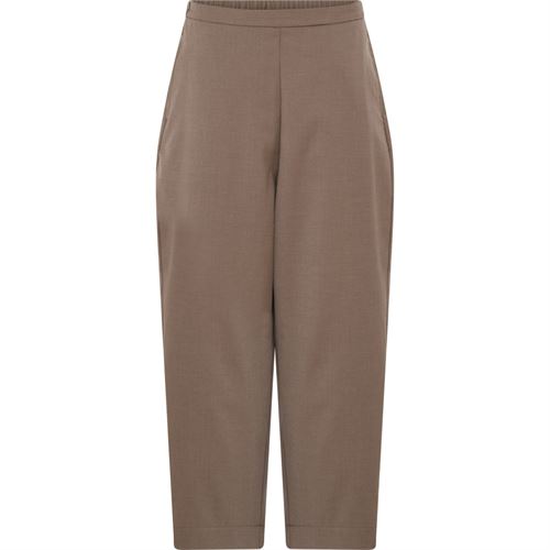 FRAU BUKSER, NEW MELBOURNE WOOL ANKLE PANT, WALNUT